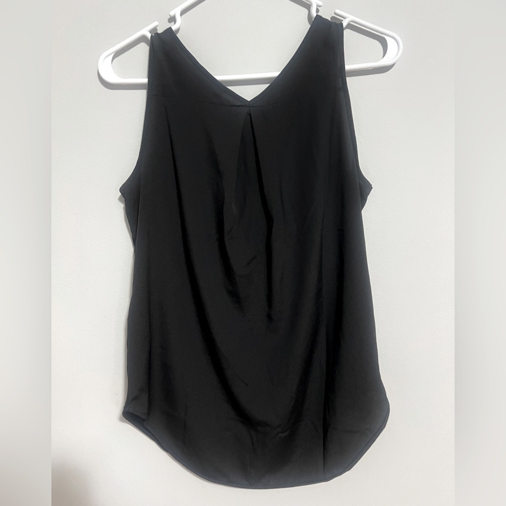 Banana Republic sleeveless mixed medium tank shirt top women’s size S black - Picture 2 of 6